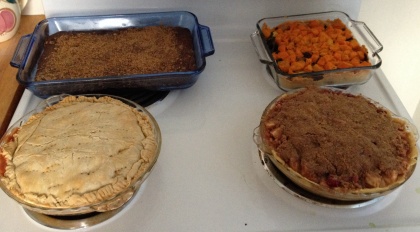 4 pies a-baking!